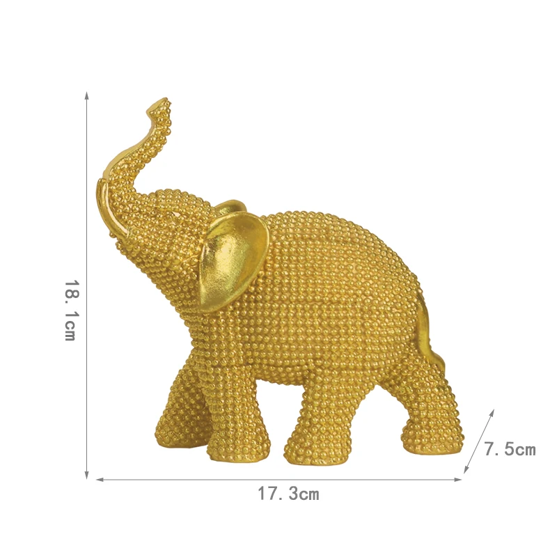Redeco Resin Home Decoration Elephant Statues Elephant Decor
