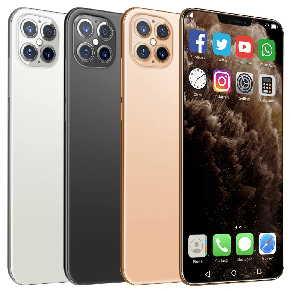 
Wholesale Cheap Mobilephone i12 Pro 12+512GB Deca Core 6.6 Inch Smart Phone 