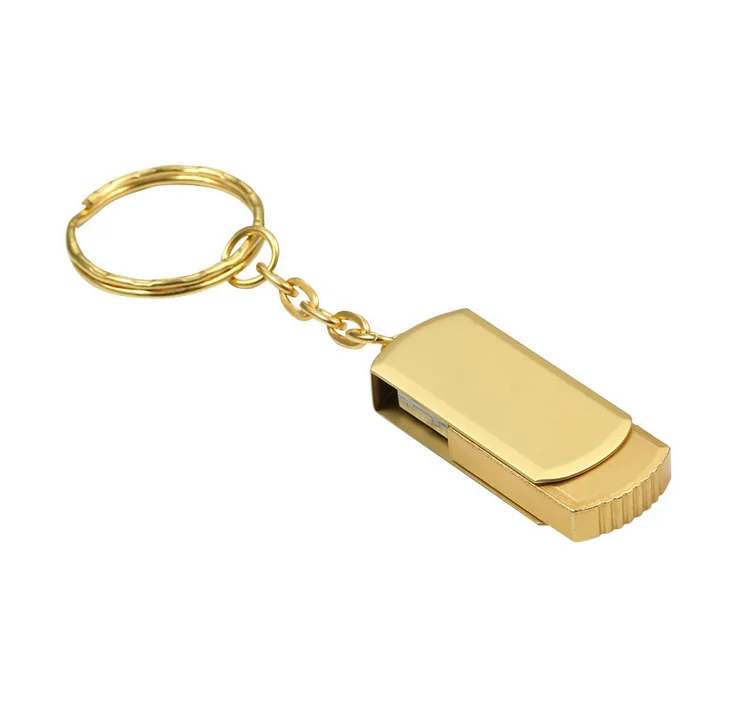 High Quality Metal Wholesale 2GB/4GB/8GB swivel USB Flash Drive Waterproof USB2.0/3.0 Mini Promotion Gift USB Flash Drive