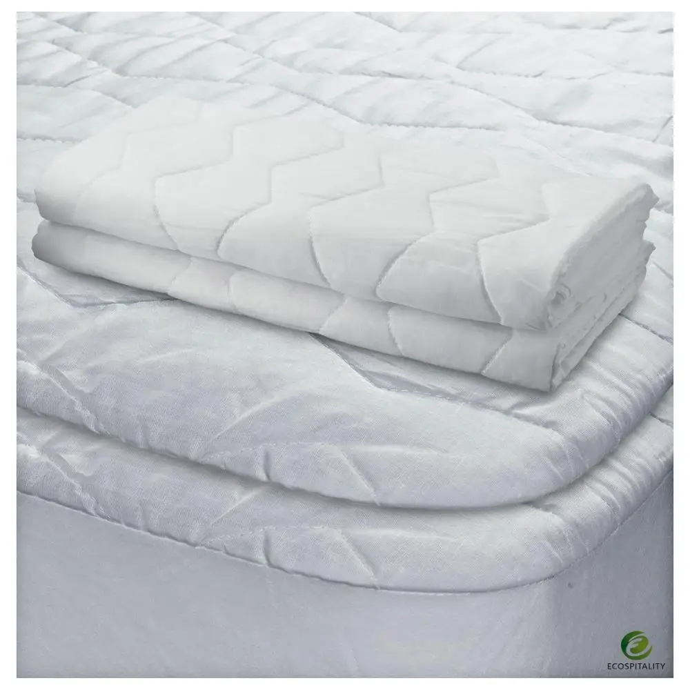 Fitted Hotel Mattress Pad with Elastic Band in Guangzhou Factory