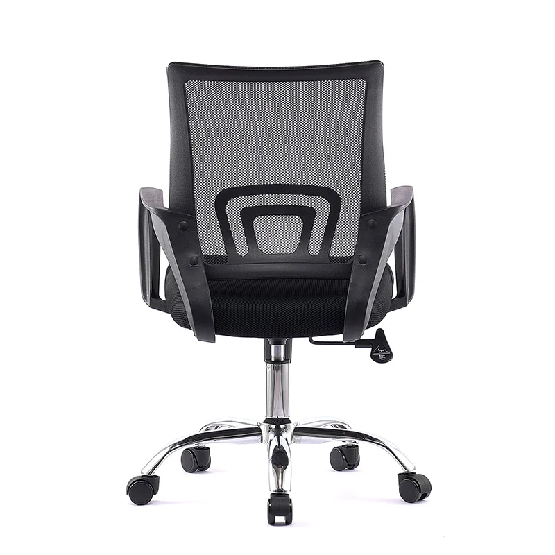 Foashan Factory Custom Logo Office chair computer task mesh office fix armrest office visitor chair without wheel
