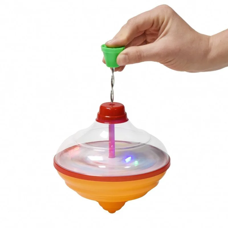 Various Styles Of Packaging Plastic Classic Hand Pressure Gyro Nostalgic Cool Pattern Spinning Top Toy Educational Toys For Kids