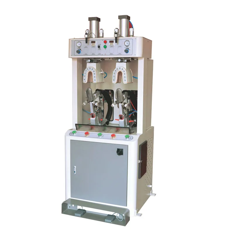 air bag one cold one hot back part heel forming mouldng machine for sport leather shoes
