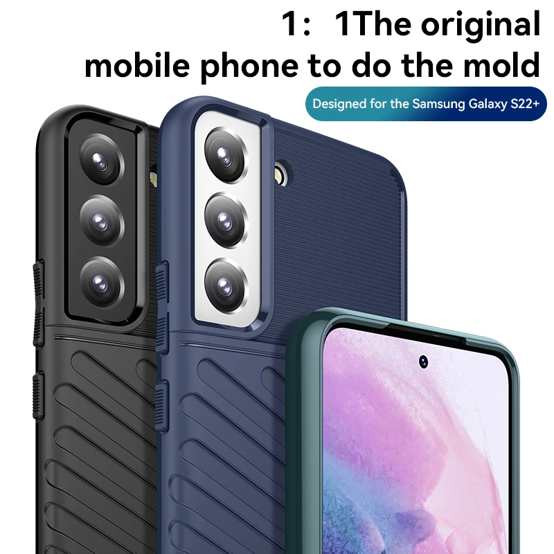 Professional Factory Shockproof Anti-drop Soft Tpu Rubber Bumper Back Cover Phone Case For Samsung Galaxy S22 Ultra S22 Plus
