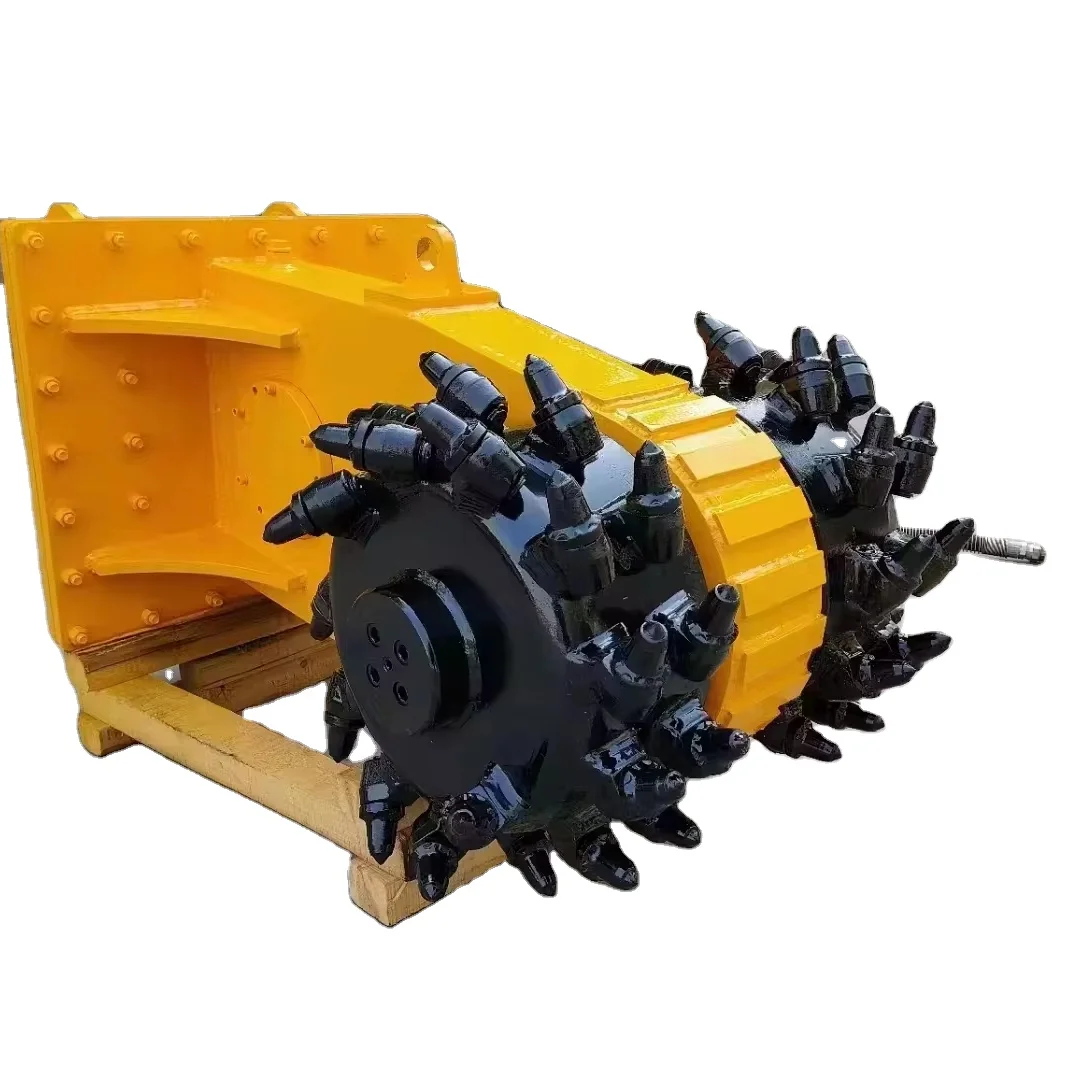 QinJia  Excavation and profiling of walls attachments hydraulic rotary drum cutter