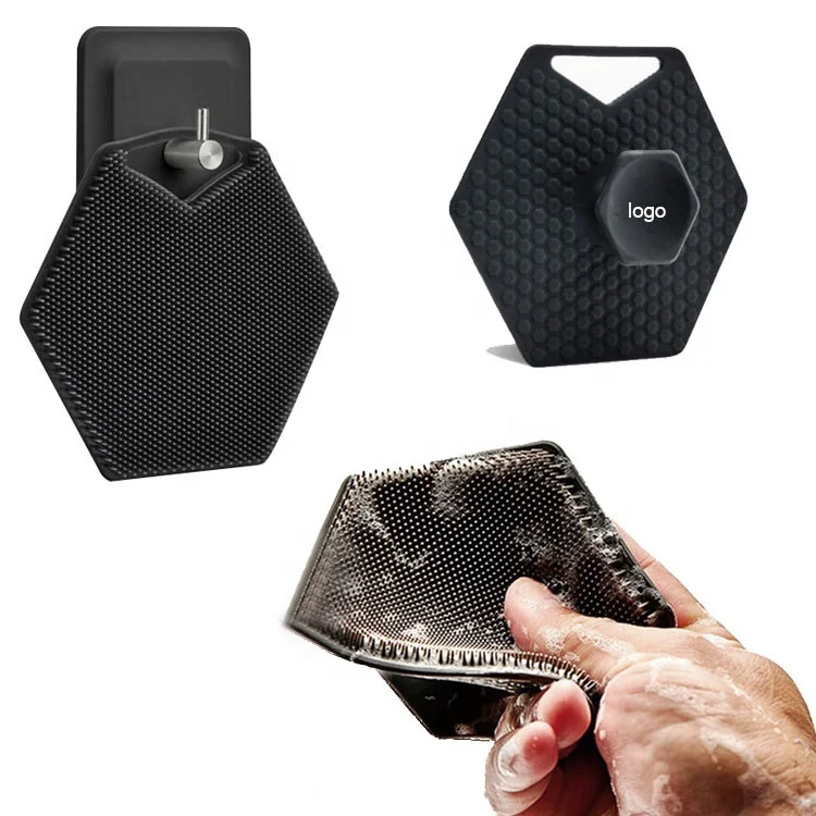 OEM/ODM Cepillo Cuerpo 12.5*12.5cm Baby Wash Massage Shower Exfoliating Silicone Body Brush Skin Scrubber Bath Brushes, Sponges