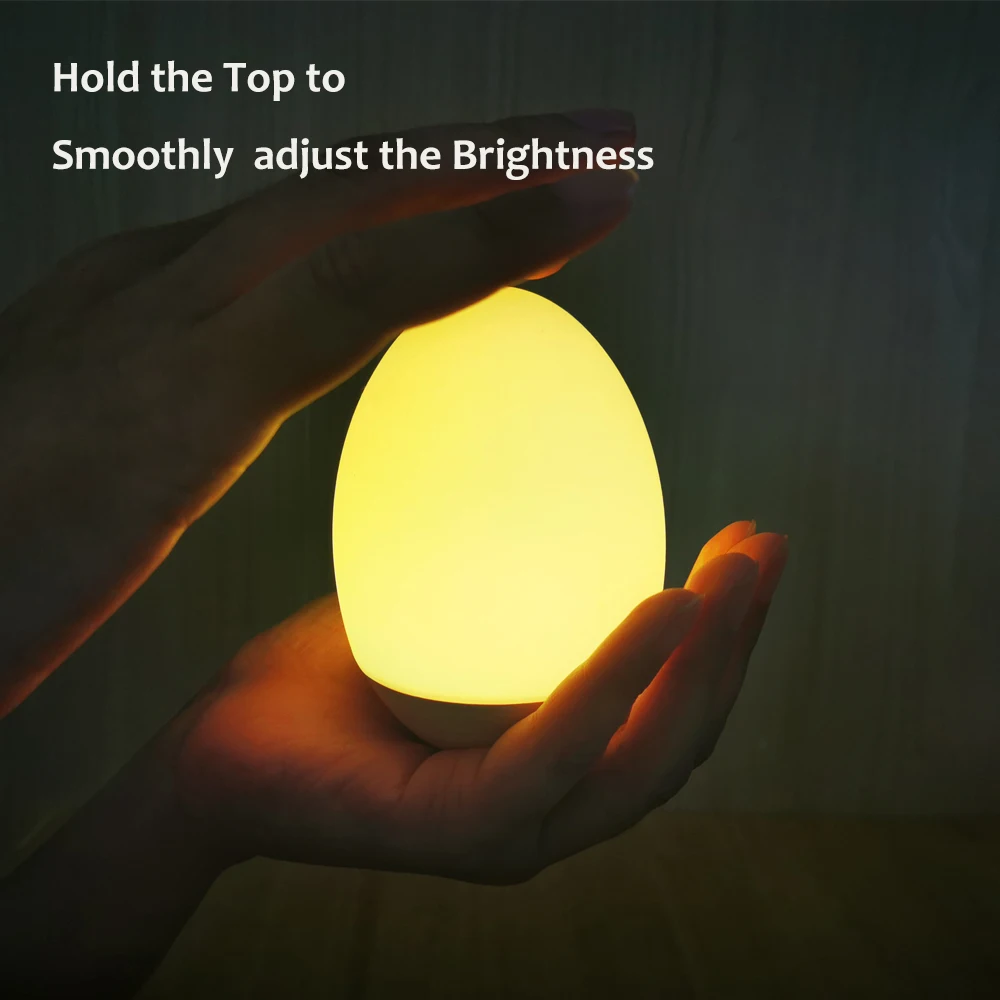 USB Rechargeable Small And Cute Silicone Sway Tumbler Night Light With Touch Control For Kids LED Night Light