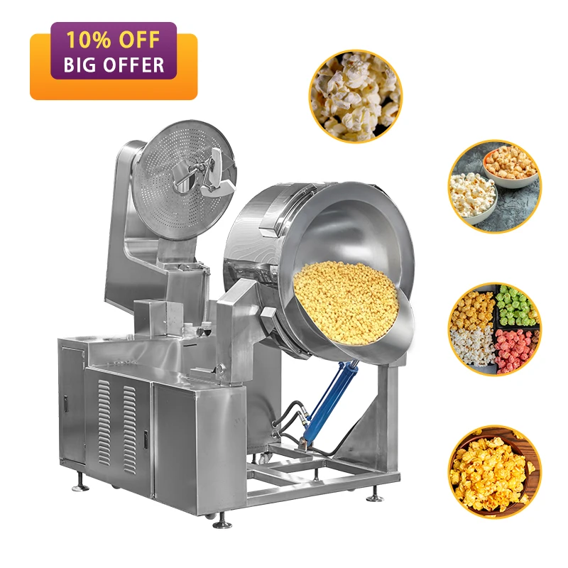 Customized Industrial Electric Popcorn Machine Automatic Popcorn Machine Gas Popcorn Making Machine for Factory