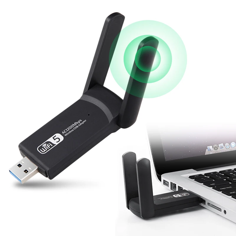 802.11n 1200Mpbs Wifi Receiver USB 3.0 Wireless Dongle WiFi Adapter