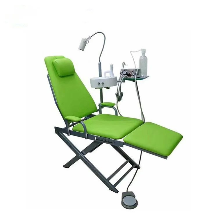 Cheap Price Portable Dentist Clinic Mobile Customizable Dental Exam Chair Folding Dental Chair With and Without Unit