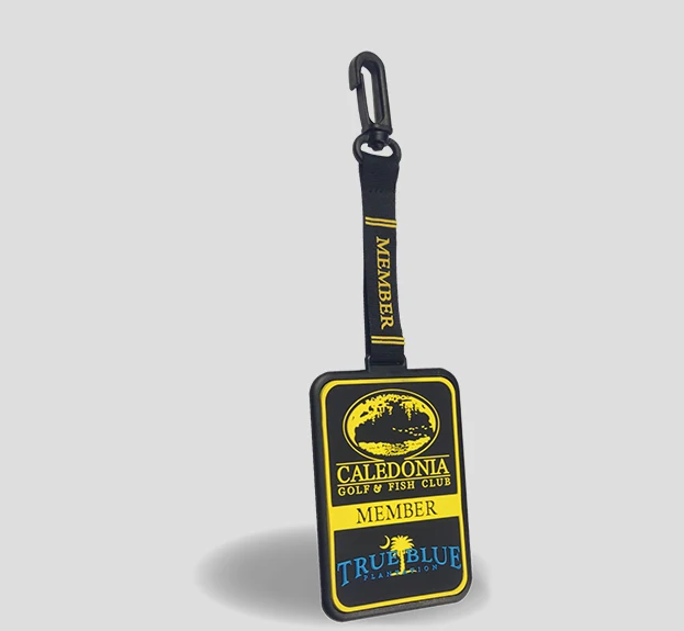 Wholesales Promotional Custom Logo 3D Rubber Custom Blank Golf Bag Tags