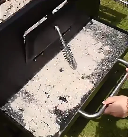 Brenu vertical cast iron chicken cooking charcoal flat table machine iron chimney portable bbq maker grill for outdoor camping