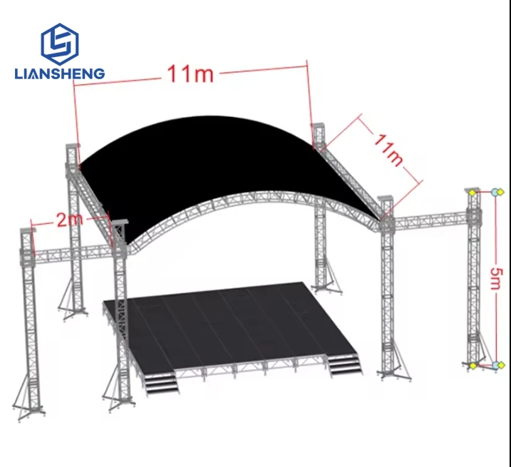 Aluminum Line Array DJ Stage Truss For Speaker Hanging  on sale