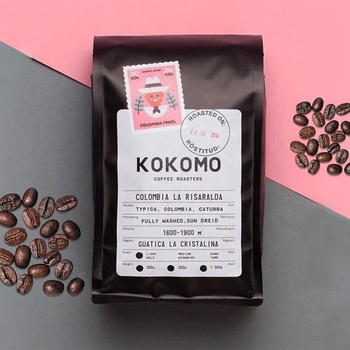 bulk custom coffee bean packaging bags printing stickers white matte large etiquetas organic coffee scrub private labels