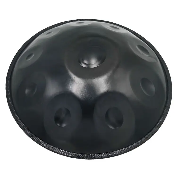 ASTEMAN Handpan Pure Land-Series Black 10 Note Chinese Music Quenching Process Handpan Drum Set Musical Instrument