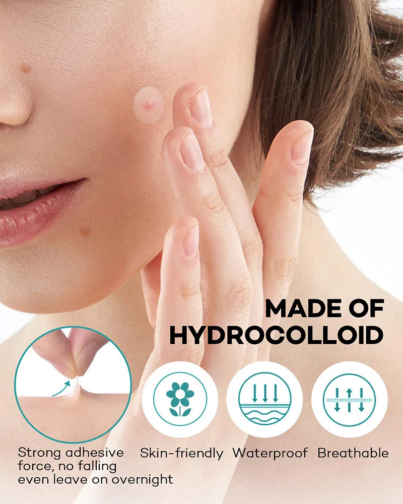 Private Label Face Zit Patch Acne Dots Hydrocolloid Invisible Acne Patch Pimple Patch