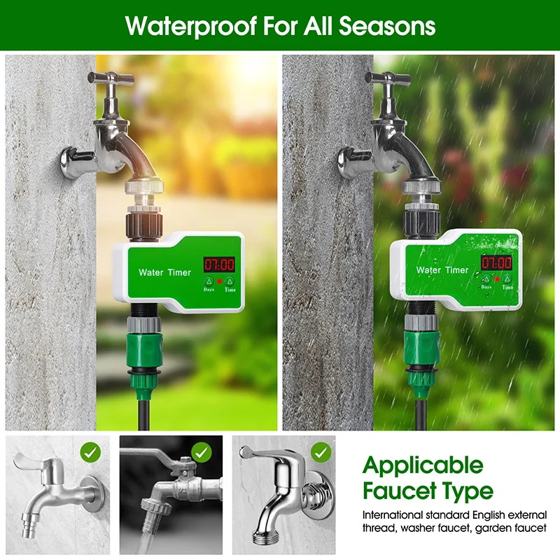 WT89 Smart timing automatic watering device Garden spray water drop irrigation spray system all Suite controller