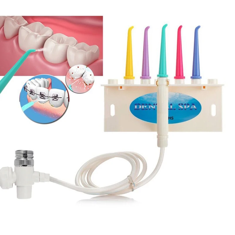 Family use water flosser dental oral care tooth cleaning dental oral care irrigator faucet dental spa portable cordless flosser