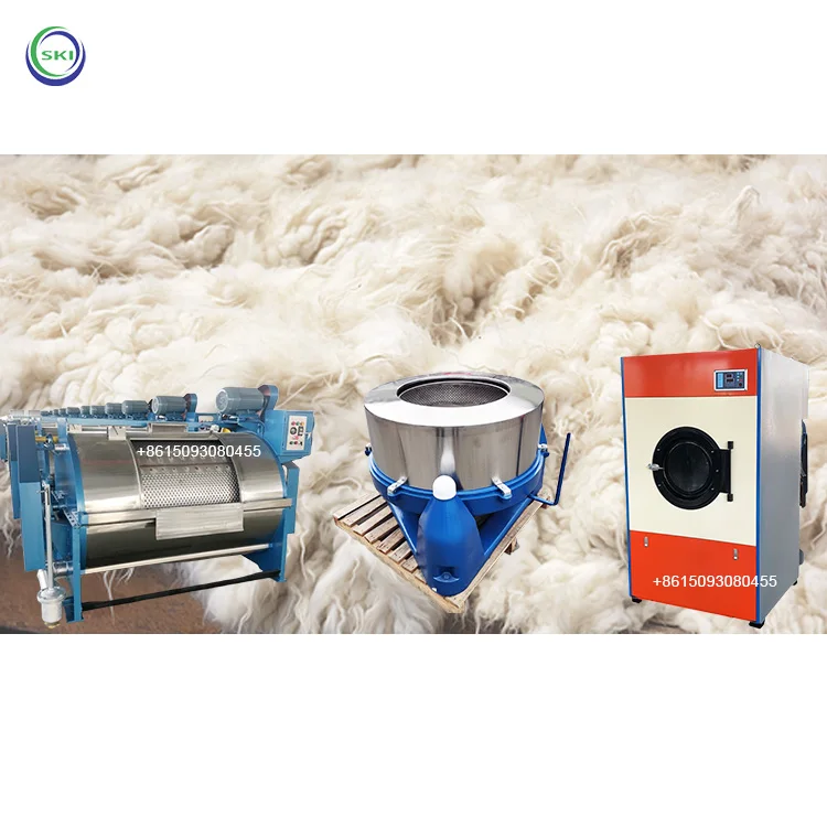 Industrial Washing Machine For Wool Dryer Machine Sheep Cleaning And Dewater Machine