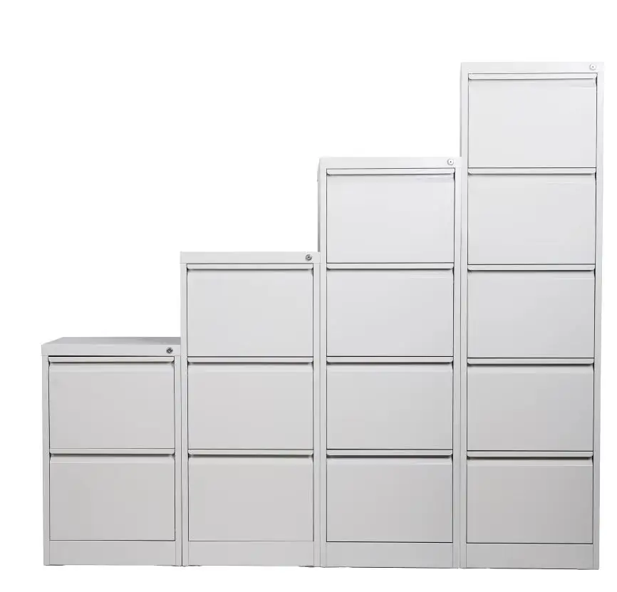 4 drawer steel vertical filing cabinet with lock