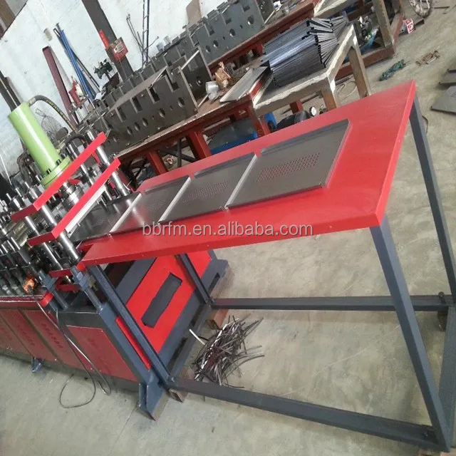Galvanized steel C shape storage rack shelf box beam roll forming machinery