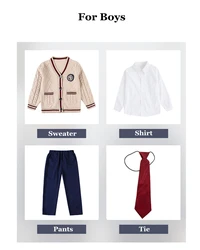 new winter wholesale kindergarten school shirts uniform white designs 3 pieces custom uniform school