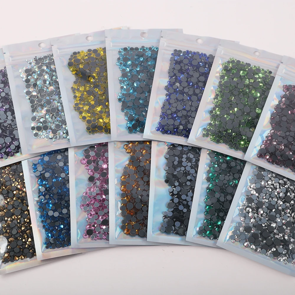Ss6-Ss30 Mix Size DMC Hotfix Rhinestones Iron on Rhinestone Glass Strass  Hot Fix Rhinestones Wedding Dress