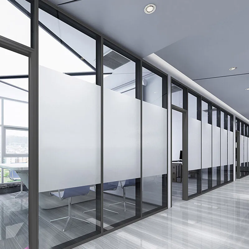 12mm thickness tempered glass aluminum frame demountable partition walls for office