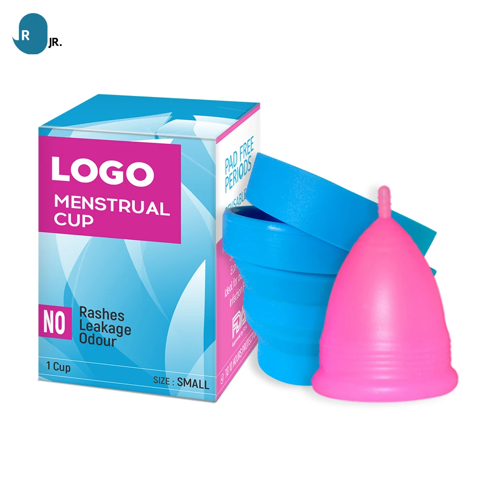 Customized 100% Medical Grade Silicone Menstrual Cups Lady Reusable Menstruation Cup Kit Period Menstrual Cup