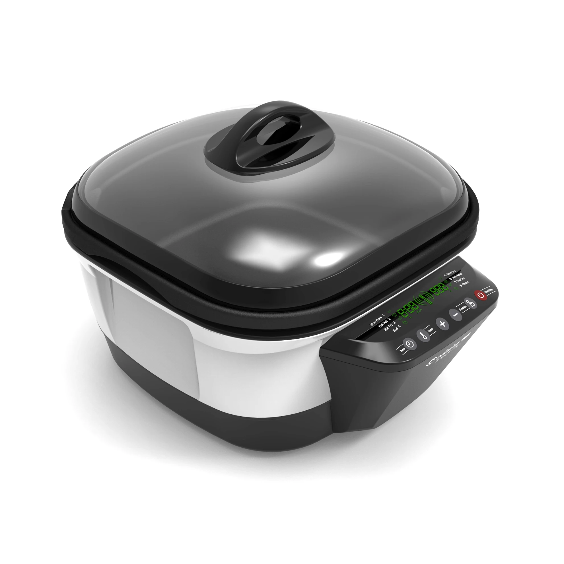 Quality assurance new design with temperature control healthy 1500w indoor household air cooker