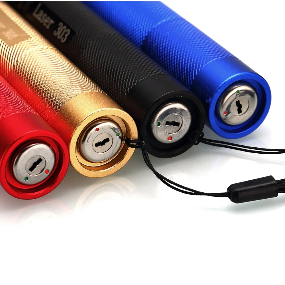
Safety Key 18650 Battery 303 JD Green Laser Pen Pointer 