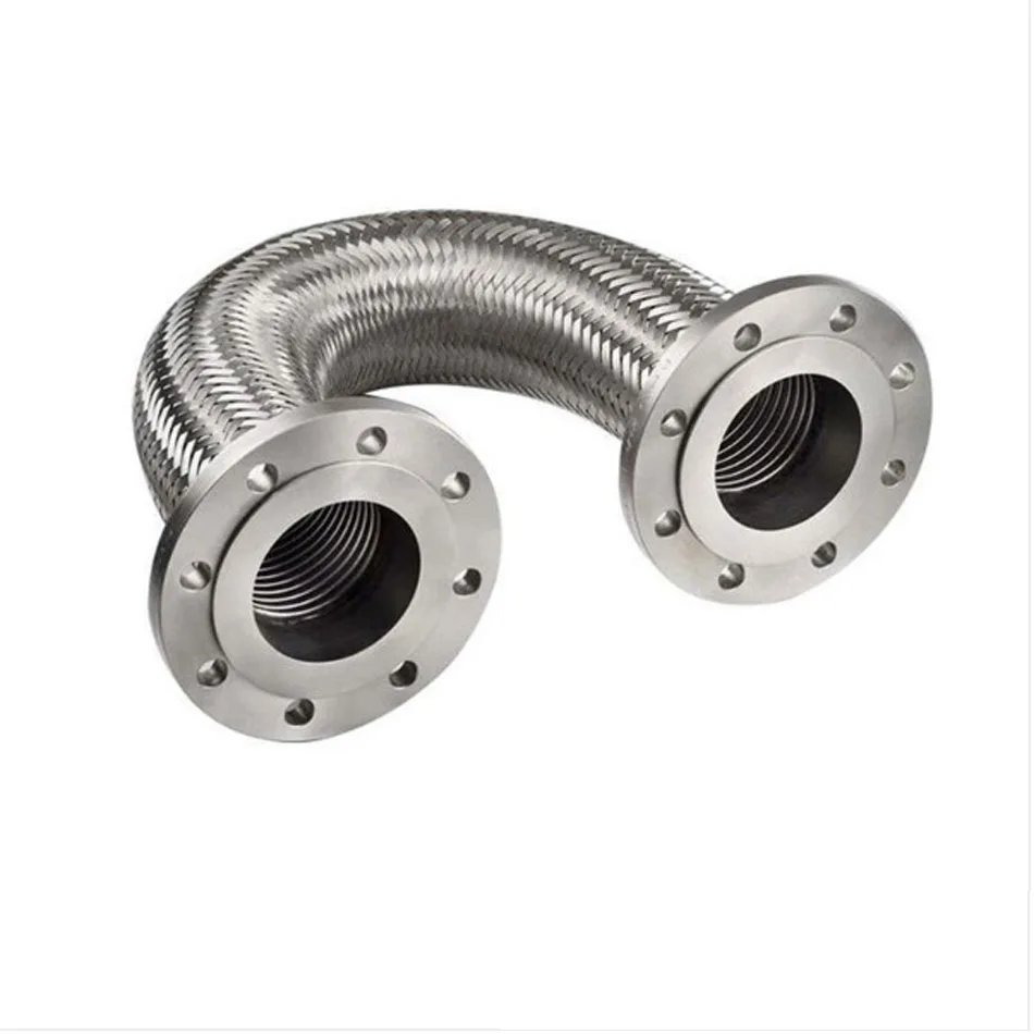 Industrial Custom Pipe Fitting Flange Connection Stainless Steel Large Flexible Braided Expansion Joint High Pressure Metal Hose