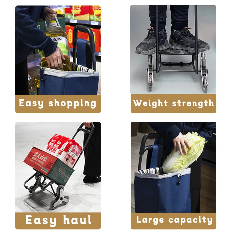 Hot seller shopping trolley bag with wheels shopping cart trolley bags shopping bag trolley