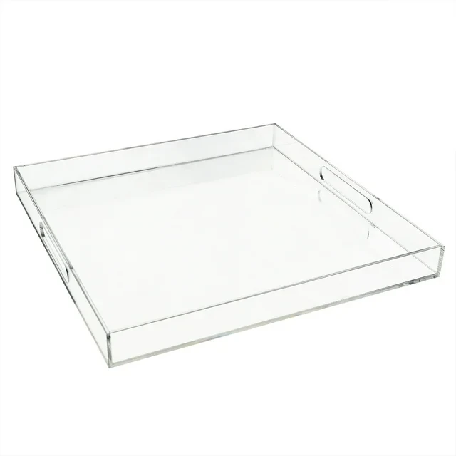 Custom Clear Plastic Acrylic Tray With Custom Printing