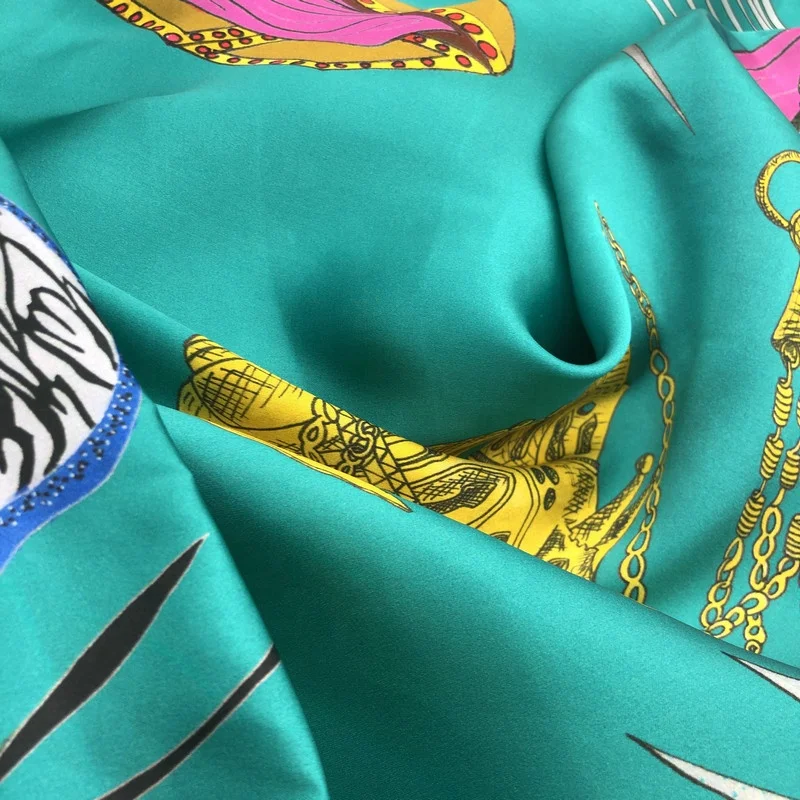 100% Heavyweight 19mm Silk Luxury Satin Fabric Organic Digital Printing Elegant Pillowcases Clothes Plain Style Dresses Garments