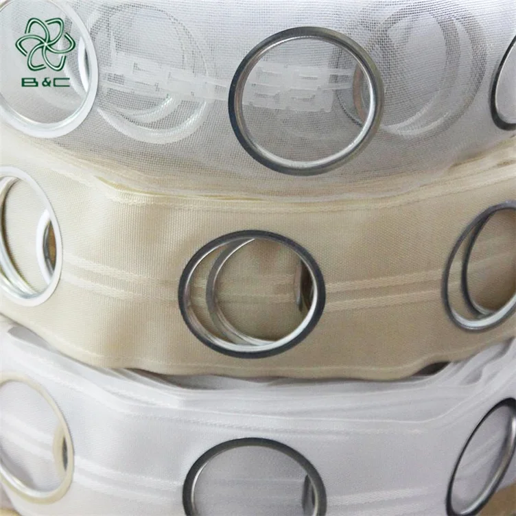 Cheap Price Customized Curtain Accessory,Polyester 42Mm Curtain Tape,White Eyelets Curtain Tape For Home Window