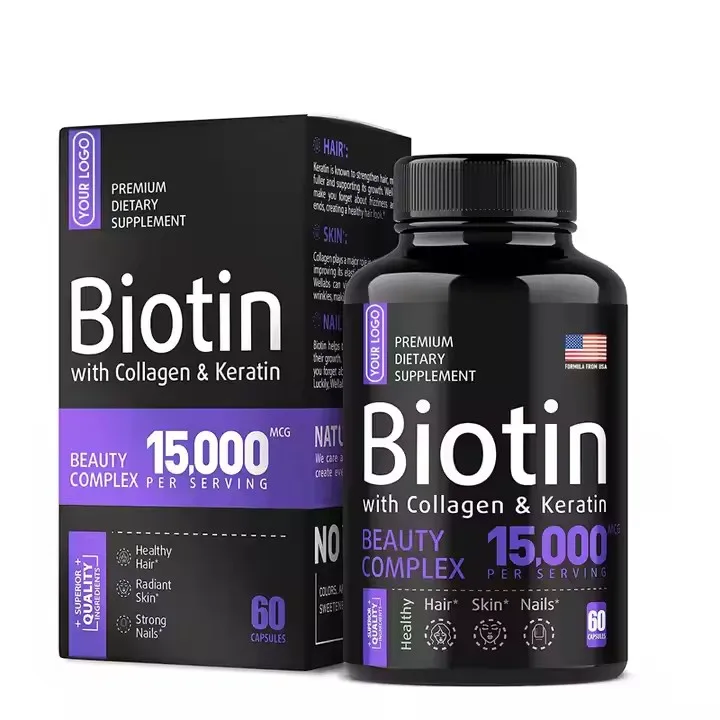 Vegen Healthy Strong Hair Growth Hair Vitamins Capsules DHT Blocker Biotin Saw Palmetto Supplement for Hair Loss