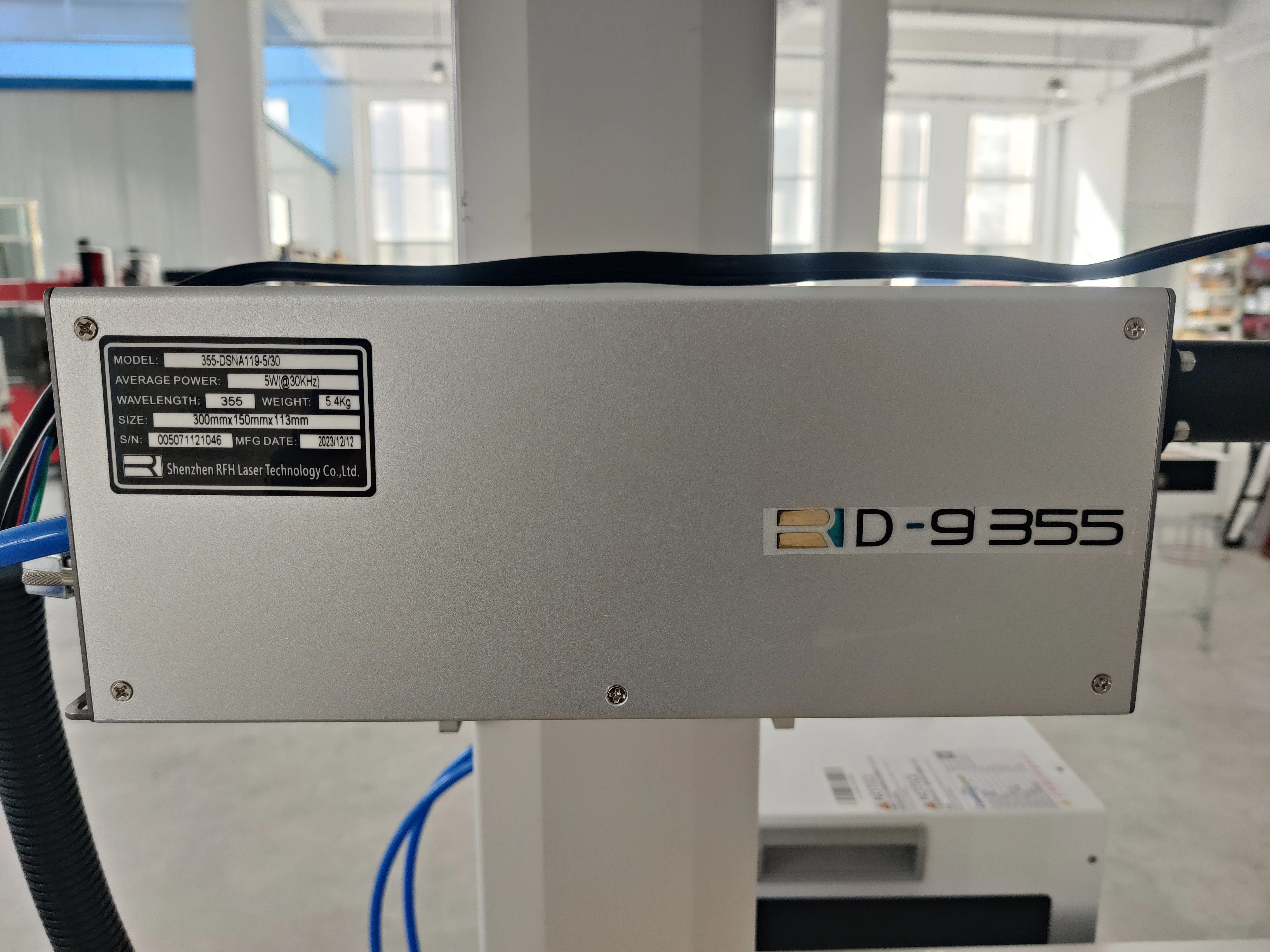 3W 150*150mm  5W 175*175mm  UV Laser marking machine for Plastic, glass, ceramic, metal, PVC, cloth, aluminum, silicone, jade