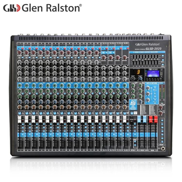 Glen Ralston GLSD-2020 Hot Selling Large Digital Studio Musical audio  Mixer mixing console
