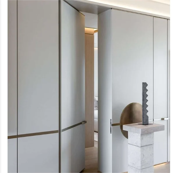 Hidden Quad Bypass Door Best Wood Door Design Hotel Door Closer Hidden For House