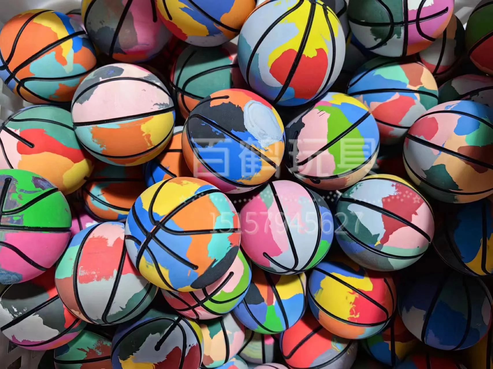 2023 Hot Aale Hollow Rubber Bounce Balls 60 mm Bounce Squash Ball, Mini Basketball, Football, Beach Ball Of Customs Promotional