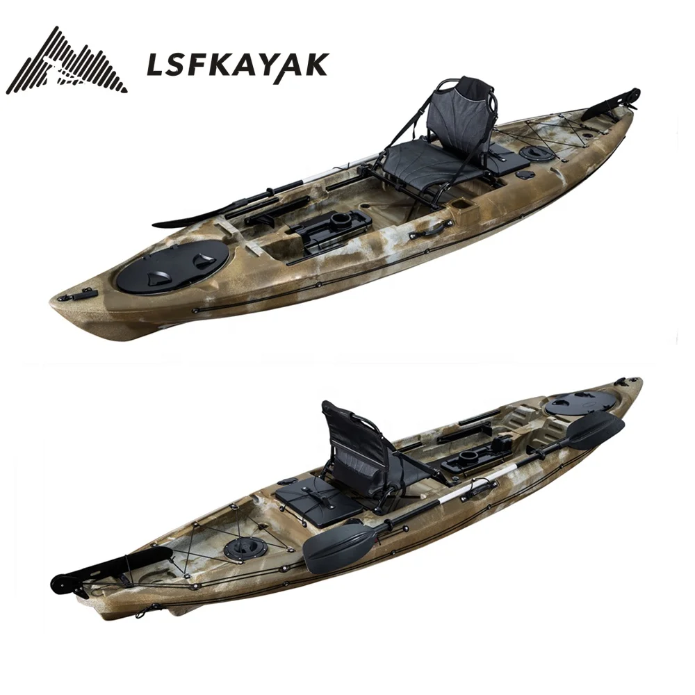 LSF оптовая продажа новый обновленный дизайн 9 6 футов 1 человек одиночная сидячая на верхушке рыболовная лодка байдарка с