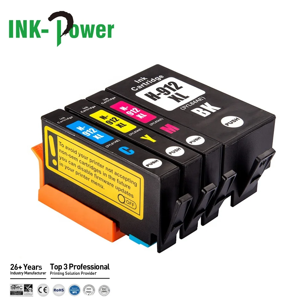 INK-мощность 912 917 XL 912XL 917XL Премиум восстановленные цветной струйный картридж с чернилами для принтера HP OfficeJet 8020 8035 принтер