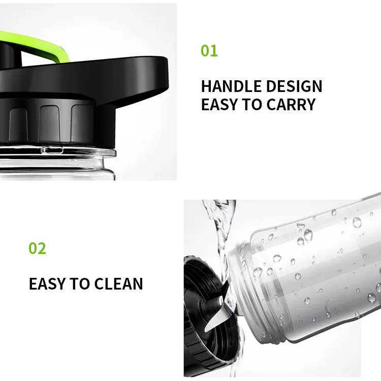 2*20oz Smoothies Shakes Portable Blender Personal Juicer Baby Food Home Office Sports and Travel Juice Maker