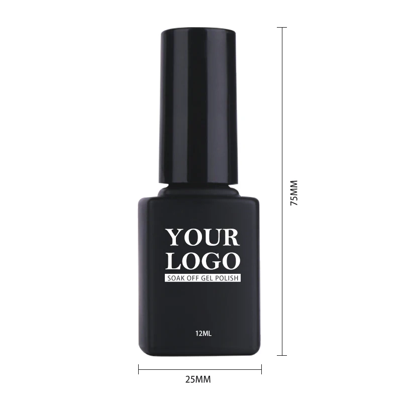 Free sample Organic Gel Nail Polish 6 Pieces Optional Colors UV Gel Polish Black Bottle Without Logo In Stock Ready to Ship