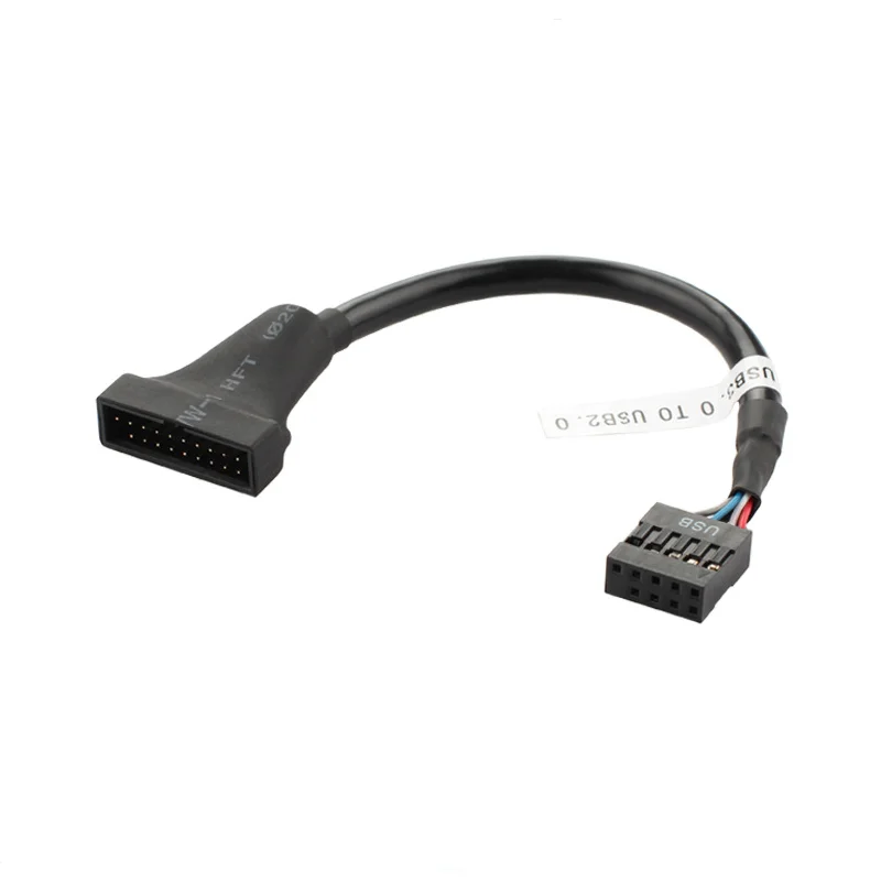 USB 3.0 Motherboard Header 19pin Male to USB 2.0 9pin Female Adapter Cable