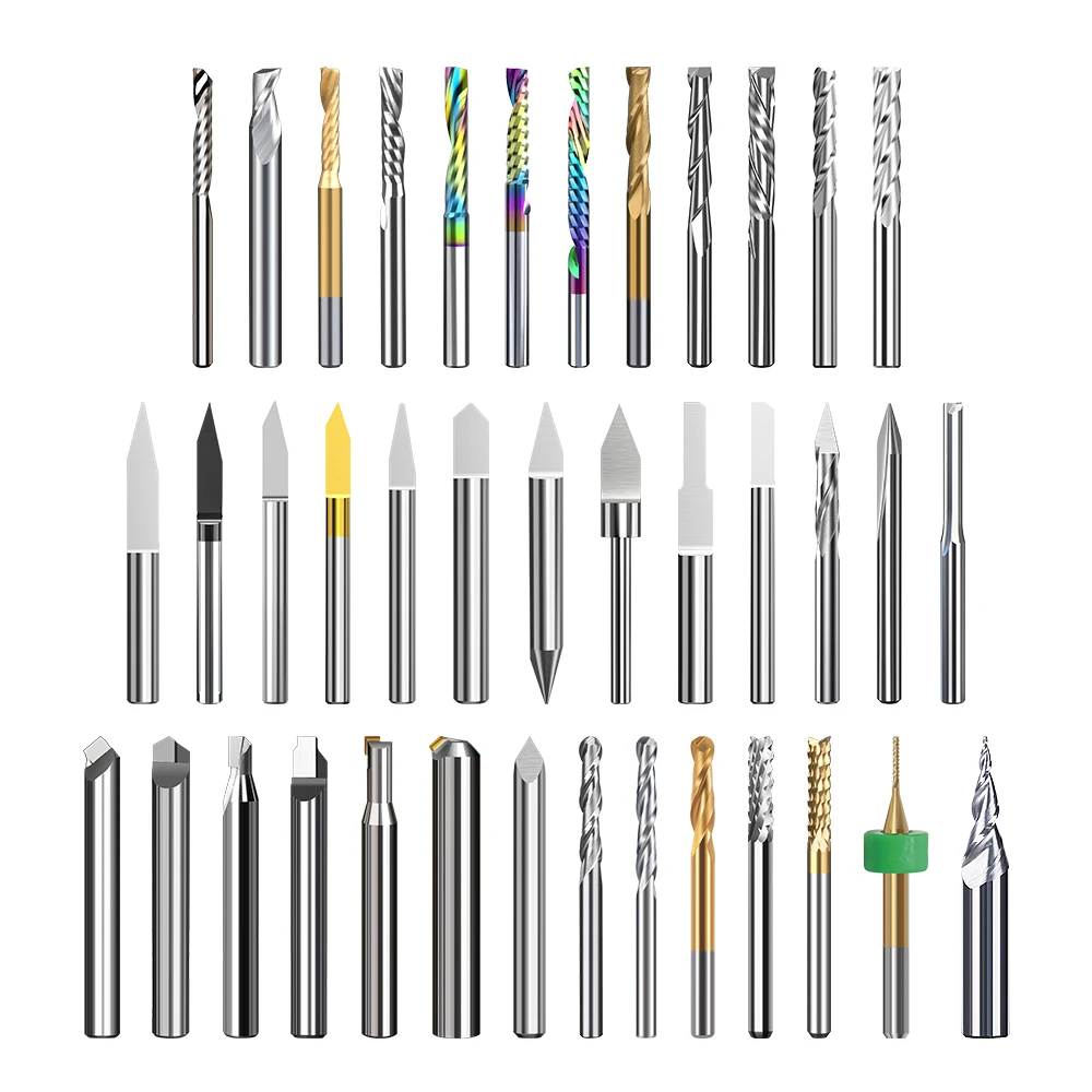 Huhao 5pcs 1/2 1/4 cleaning cutter router bits ogee for wood woodworking for PVC MDF woodworking tools