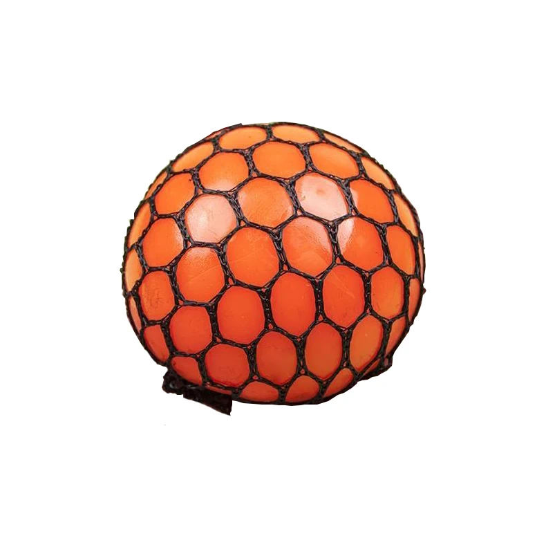 Manufacture Grape Shape Mesh Squishy Fidget Sensory Decompression Toys Stress Relief Rubber Squeeze Toy Balls