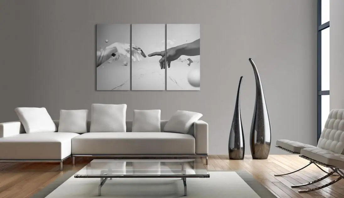 Современное искусство гостиной красивый пейзаж водонепроницаемые обои домашний декор 3 штуки холст Художественная живопись