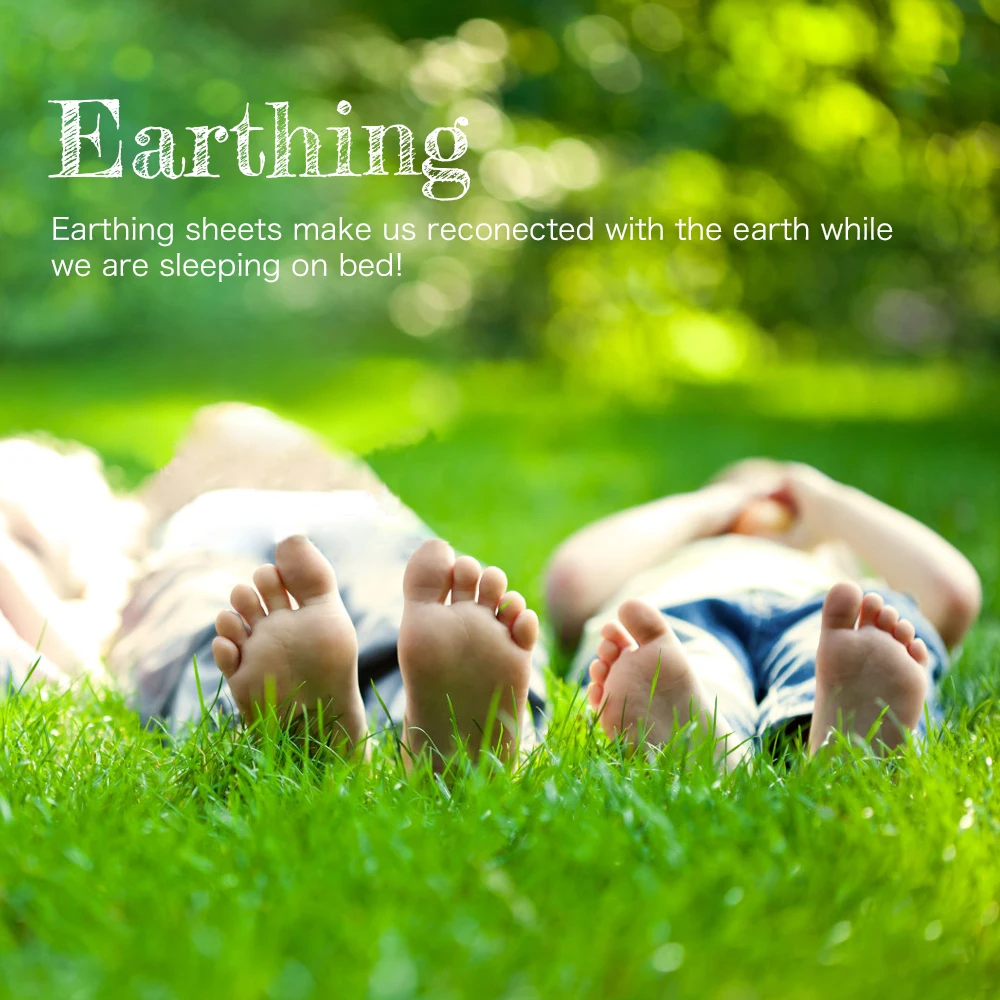 Earthing pillow cover for Better Sleep, Reduce Pain and Inflammation, Reconnect to The Earth EMF Recovery